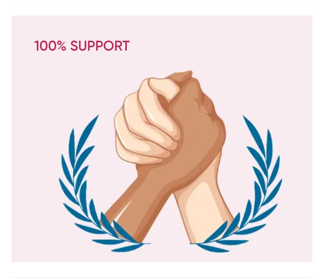 WE GIVES 100% SUPPPORT